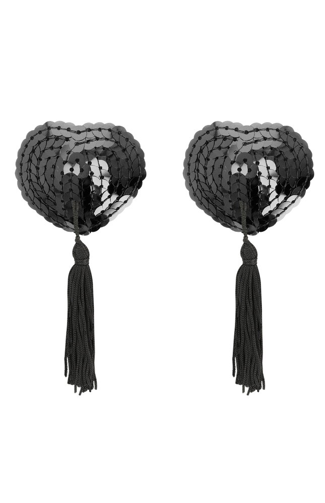 COQUETTE CHIC DESIRE - COPRI CAPEZZOLI NERI CON PAILLETTES