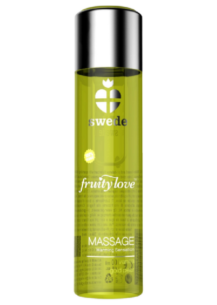 SWEDE - FRUITY LOVE OLIO DA MASSAGGIO EFFETTO RISCALDANTE VANIGLIA E PERA ORO 120 ML