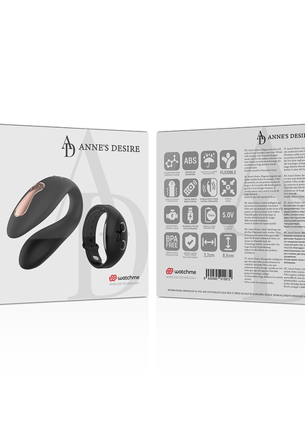ANNE'S DESIRE - DUAL PLEASURE TECNOLOG A WATCHME NERO