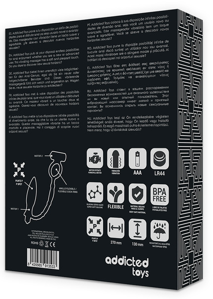 ADDICTED TOYS - PLUG ANALE CON ANELLO VIBRANTE