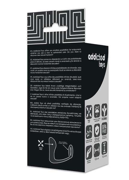 ADDICTED TOYS - PLUG ANALE CON ANELLO IN SILICONE NERO