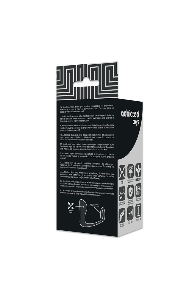 ADDICTED TOYS - PLUG ANALE CON ANELLO IN SILICONE NERO