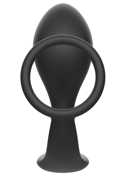 ADDICTED TOYS - PLUG ANALE CON ANELLO IN SILICONE NERO