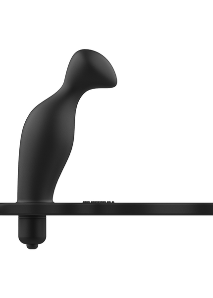 ADDICTED TOYS - PLUG ANALE CON ANELLO IN SILICONE NERO 12 CM