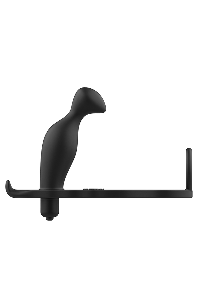 ADDICTED TOYS - PLUG ANALE CON ANELLO IN SILICONE NERO 12 CM