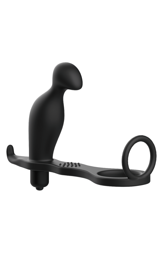 ADDICTED TOYS - PLUG ANALE CON ANELLO IN SILICONE NERO 12 CM