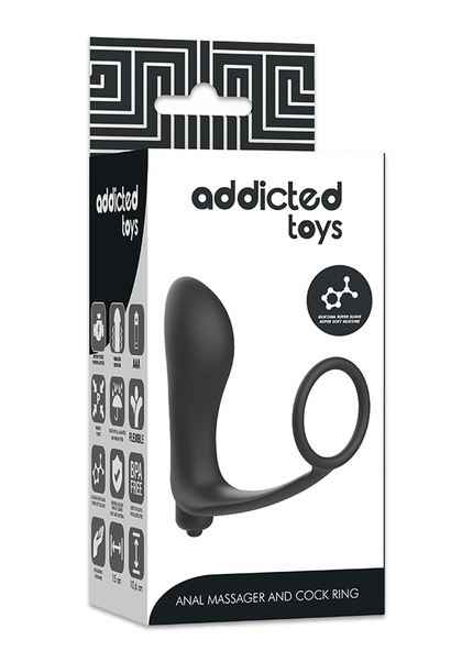 ADDICTED TOYS - PLUG ANALE VIBRANTE CON ANELLO DEL PENE