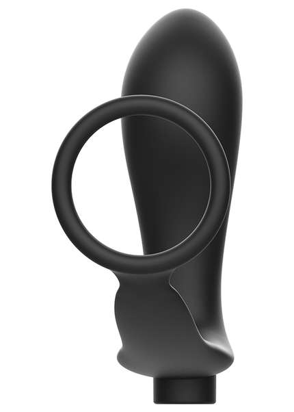 ADDICTED TOYS - ANELLO PER PENE CON TELECOMANDO PLUG ANALE NERO RICARICABILE