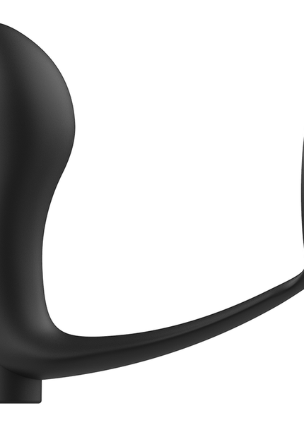 ADDICTED TOYS - ANELLO PER PENE CON TELECOMANDO PLUG ANALE NERO RICARICABILE