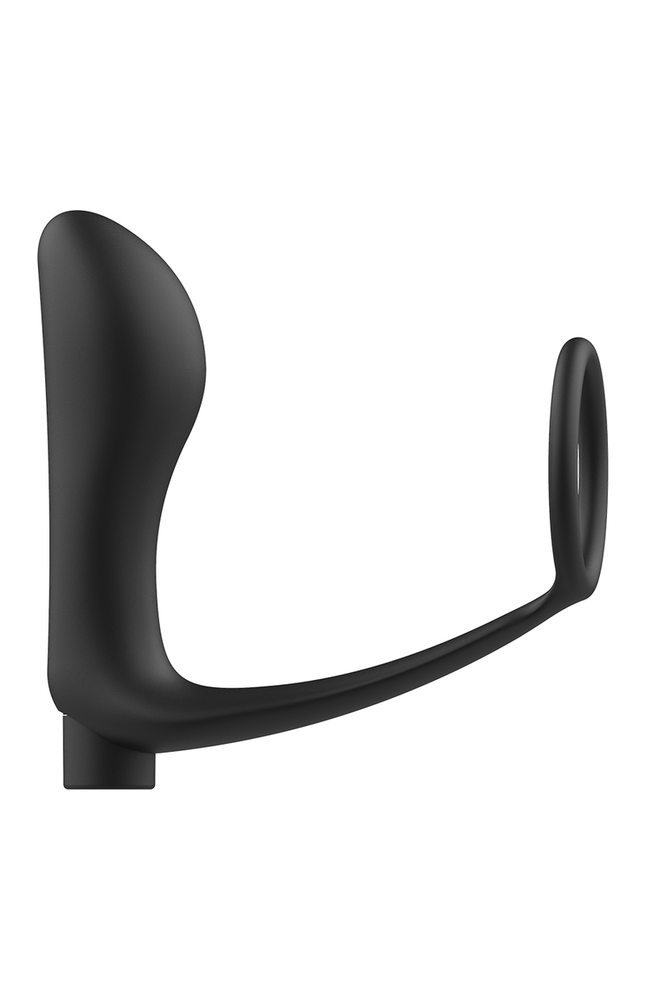 ADDICTED TOYS - ANELLO PER PENE CON TELECOMANDO PLUG ANALE NERO RICARICABILE